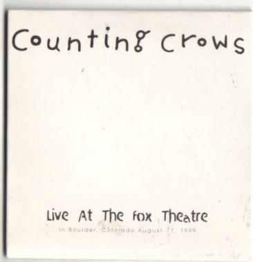 RARE COUNTING CROWS CD EP LIVE AT THE FOX THEATRE